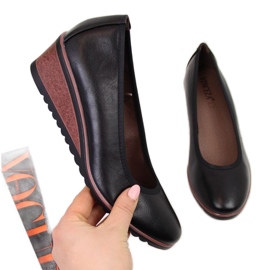 Escarpins compensés noirs W Vinceza