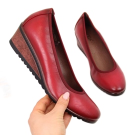 Escarpins compensés rouges W Vinceza