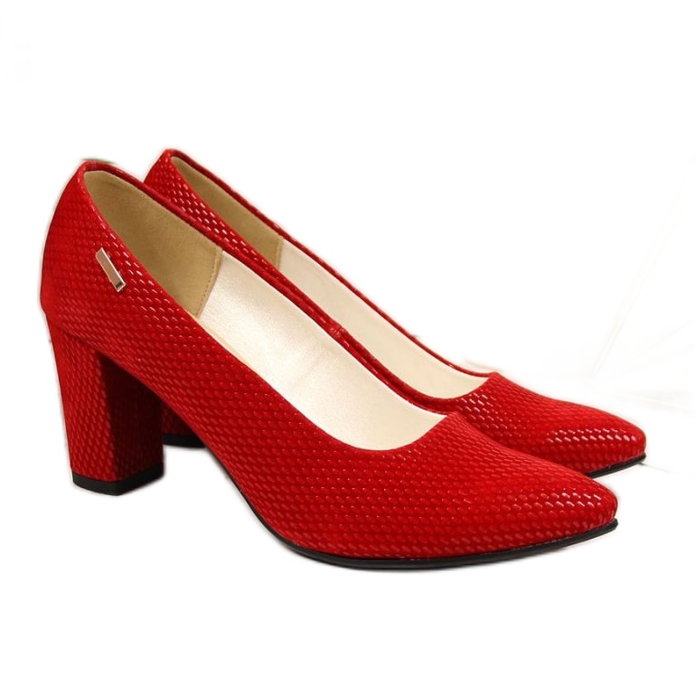 Escarpins sur le poteau rouges W Monique Escarpins sur le poteau rouges W Monique