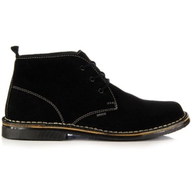 Bottes pour hommes en cuir noir M Gregor