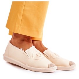 Espadrilles Flaure beiges classiques pour femmes