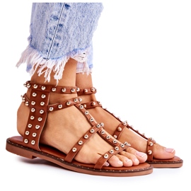 PG1 Sandales à clous pour femmes marron Cavos brun