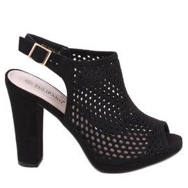 Sandales Sydney noires ajourées
