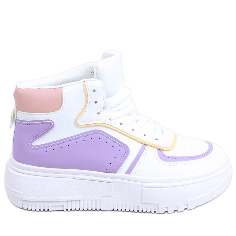 Baskets montantes Storm BLANC / VIOLET multicolore