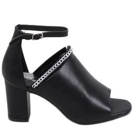 Sandales Mary noires à talons hauts le noir