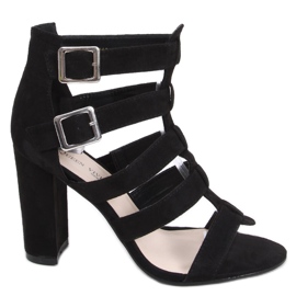 Sandales Macy noires à talons hauts le noir