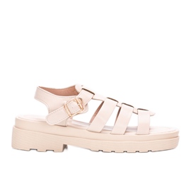 Sandale femme beige Bradama's