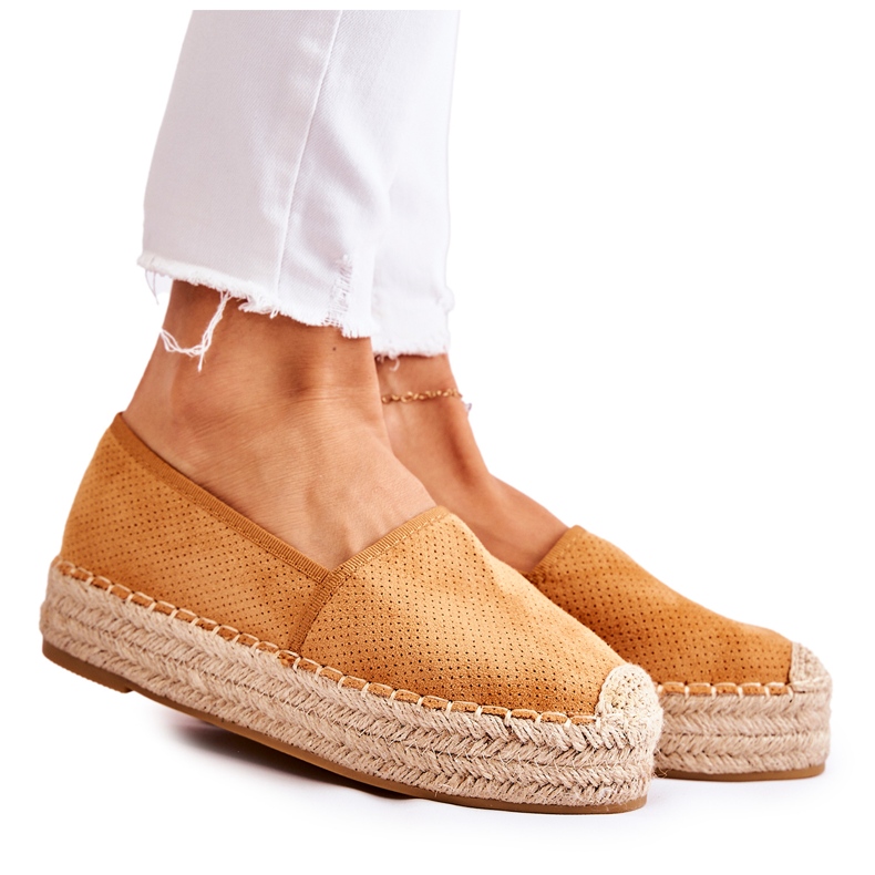 PG1 Espadrilles pour femmes sur la plate-forme Camel Marise brun