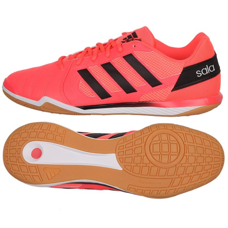 Adidas Top Sala M GW1699 chaussures de football rouge oranges et rouges