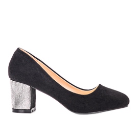 Escarpins noirs sur le poteau Goyal le noir Escarpins noirs sur le poteau Goyal le noir