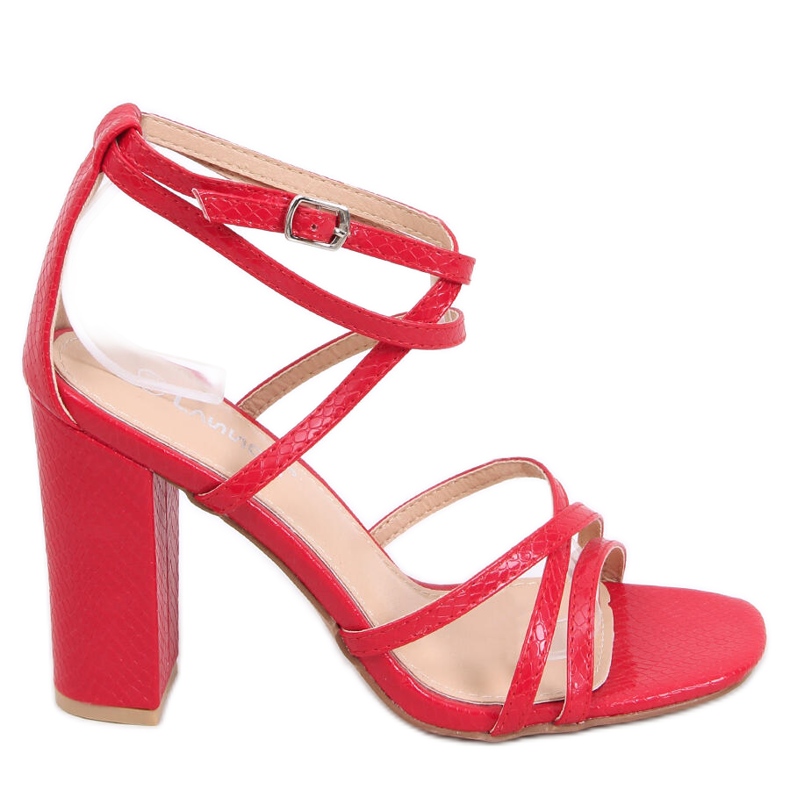 Sandales à talons Judith Rouge Sandales à talons Judith Rouge