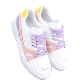 Baskets femme Evans vertes blanche multicolore