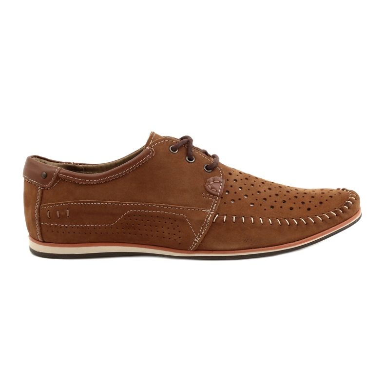 KOMODO Chaussures homme mocassins 875 camel d'été brun KOMODO Chaussures homme mocassins 875 camel d'été brun