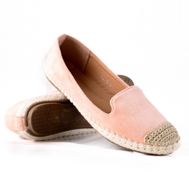 SHELOVET Espadrilles en daim rose