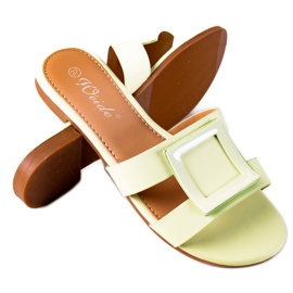 SHELOVET Pantoufles classiques pour femmes vert SHELOVET Pantoufles classiques pour femmes vert