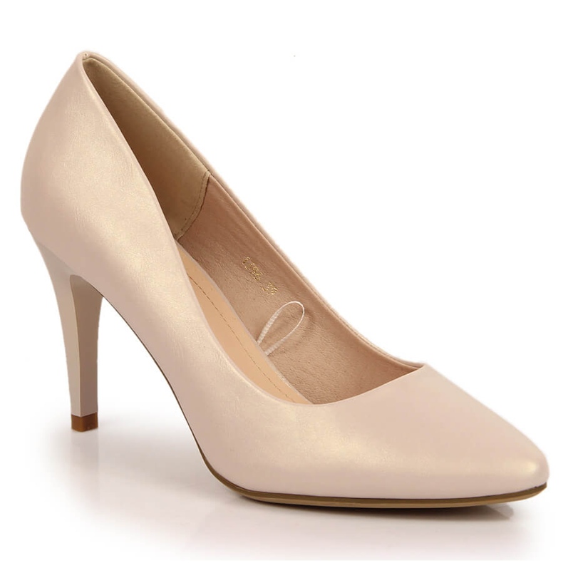 Escarpins stiletto perle beige Sergio Leone