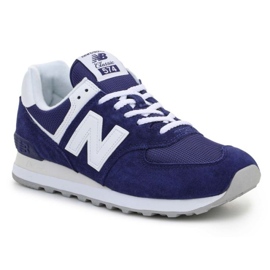 New Balance M ML574PK2 blanche bleu