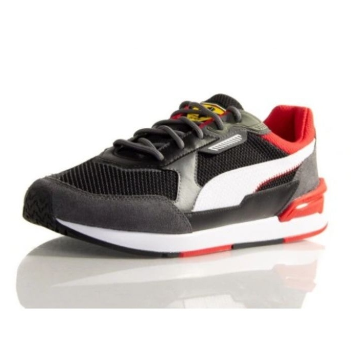 Puma Ferrari Low Racer M 307043 01 blanche le noir gris