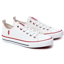 Baskets en cuir pour hommes Big Star JJ174069 Blanc