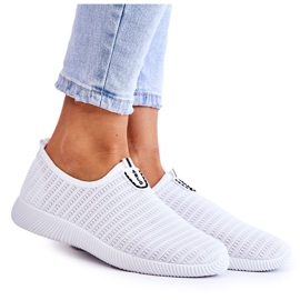 PG1 Chaussures Sport Femme Slip-On Blanc Charlien
