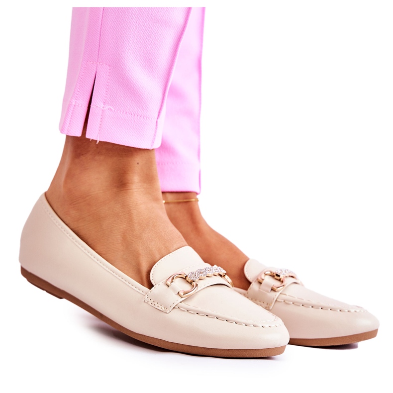 PG1 Mocassins en Cuir pour Femme Beige Godley