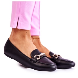 PG1 Mocassins en cuir noir pour femmes de Godley