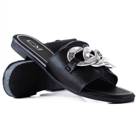 SHELOVET Chaussons Avec Chaîne le noir SHELOVET Chaussons Avec Chaîne le noir