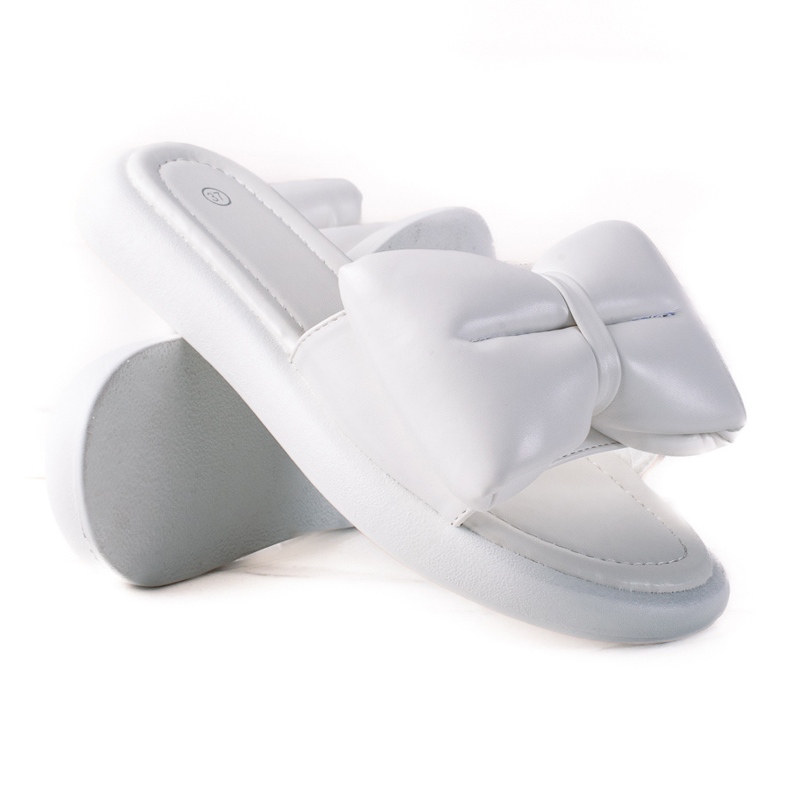 SHELOVET Chaussons à nœud blanche