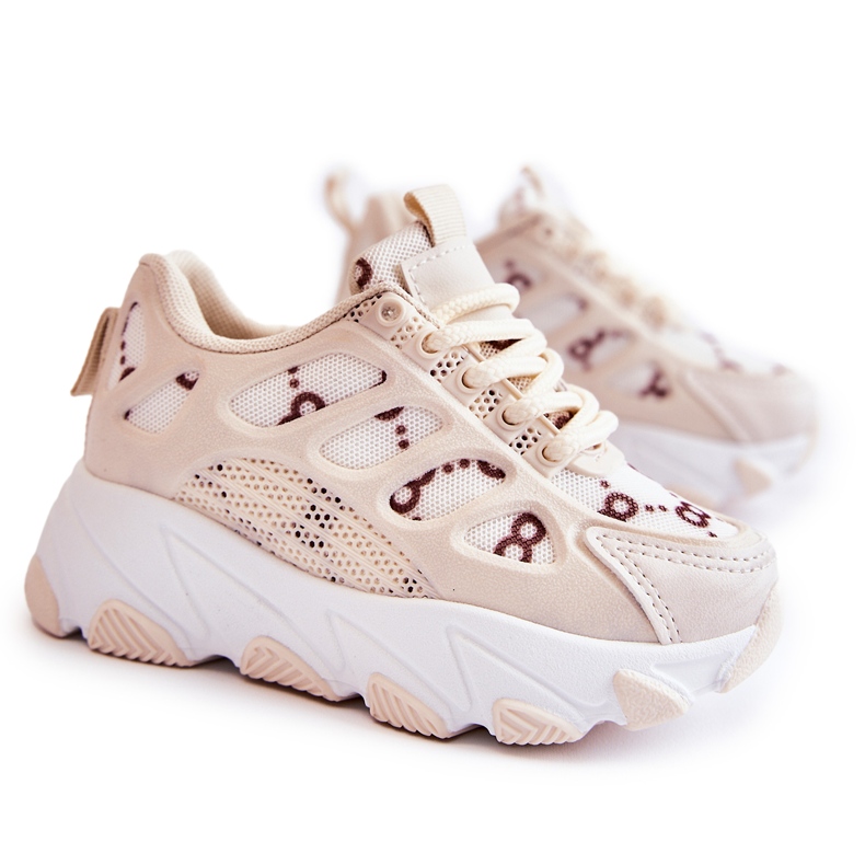 FR1 Chaussures de sport enfant Beige Dalia brun