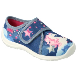 Chaussures pour enfants Befado 560X177 blanche bleu rose