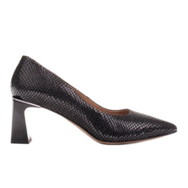 Marco Shoes Escarpins en daim naturel noir