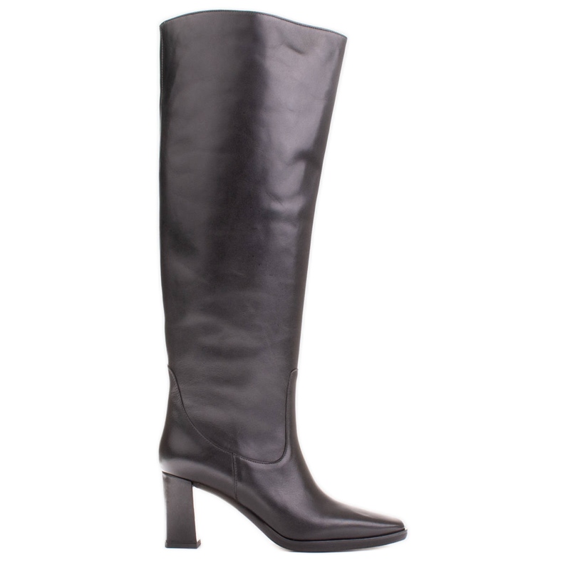 Marco Shoes Bottes hautes pour un mollet plus large le noir