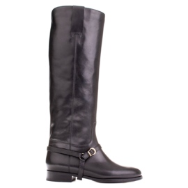 Marco Shoes Bottes d'équitation avec bride à la cheville noir