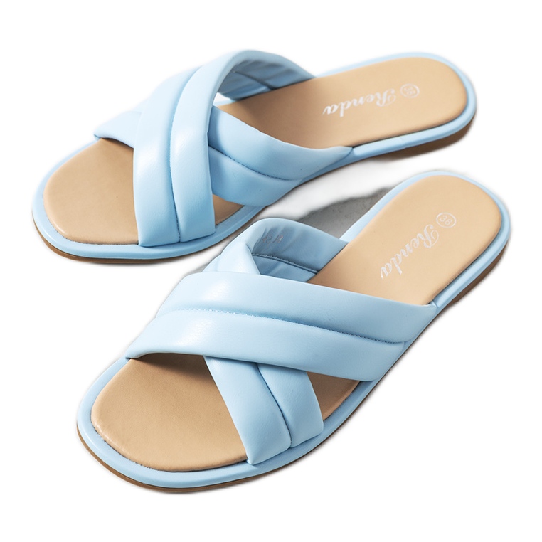 Chaussons Thines femme bleus Chaussons Thines femme bleus