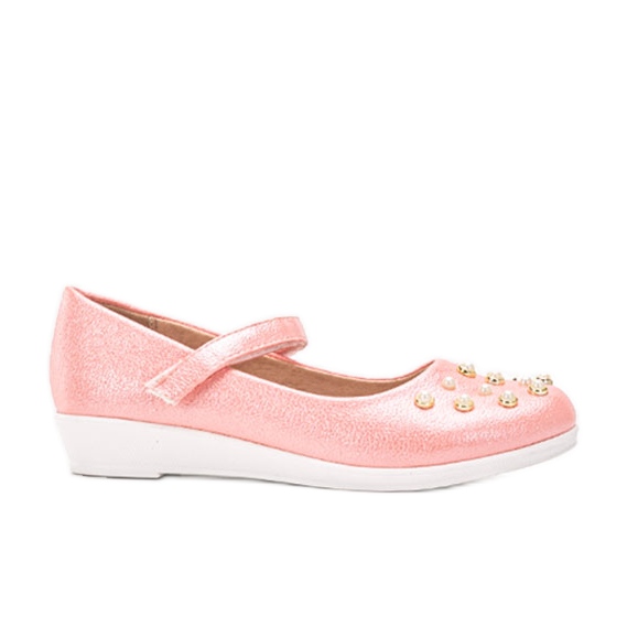 Ballerines enfant roses avec perles Silva Ballerines enfant roses avec perles Silva