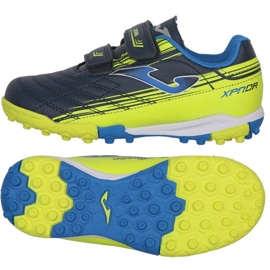 Chaussures de football Joma XPander 2233 Tf Jr XPJW2233TFV multicolore bleus et bleu marine