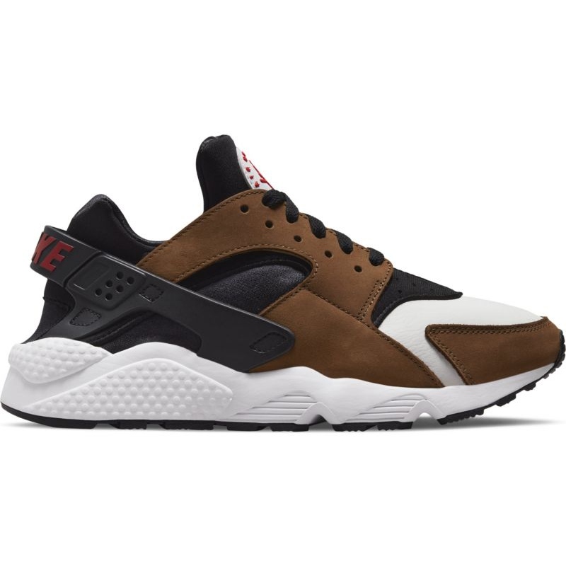 Chaussure Nike Air Huarache Le M DH8143 001 blanche brun le noir