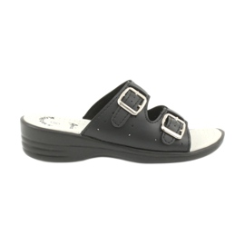 American Club chaussons noirs sur boucles américaines le noir American Club chaussons noirs sur boucles américaines le noir