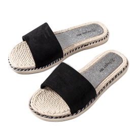 Chaussons femme noir Staton