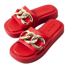 Chaussons Rouges avec Chaîne Bragg Chaussons Rouges avec Chaîne Bragg