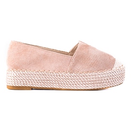 SHELOVET Espadrilles en daim beige