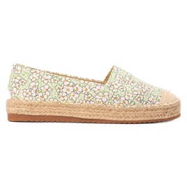 SHELOVET Espadrilles femme multicolore vert