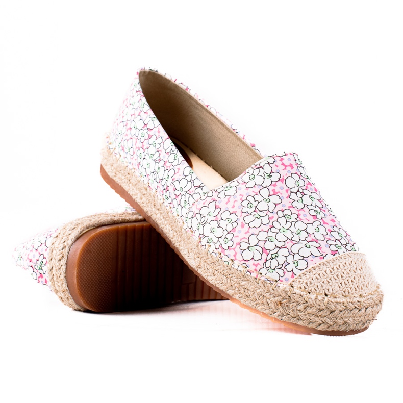 SHELOVET Espadrilles femme rose multicolore