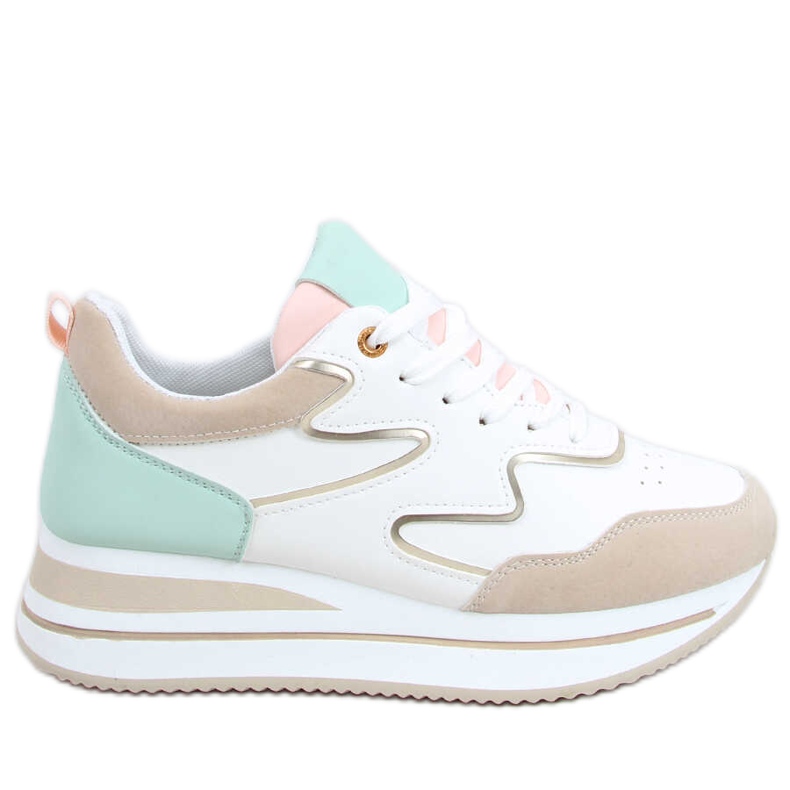 Chaussures de sport à semelles hautes Devi Beige multicolore