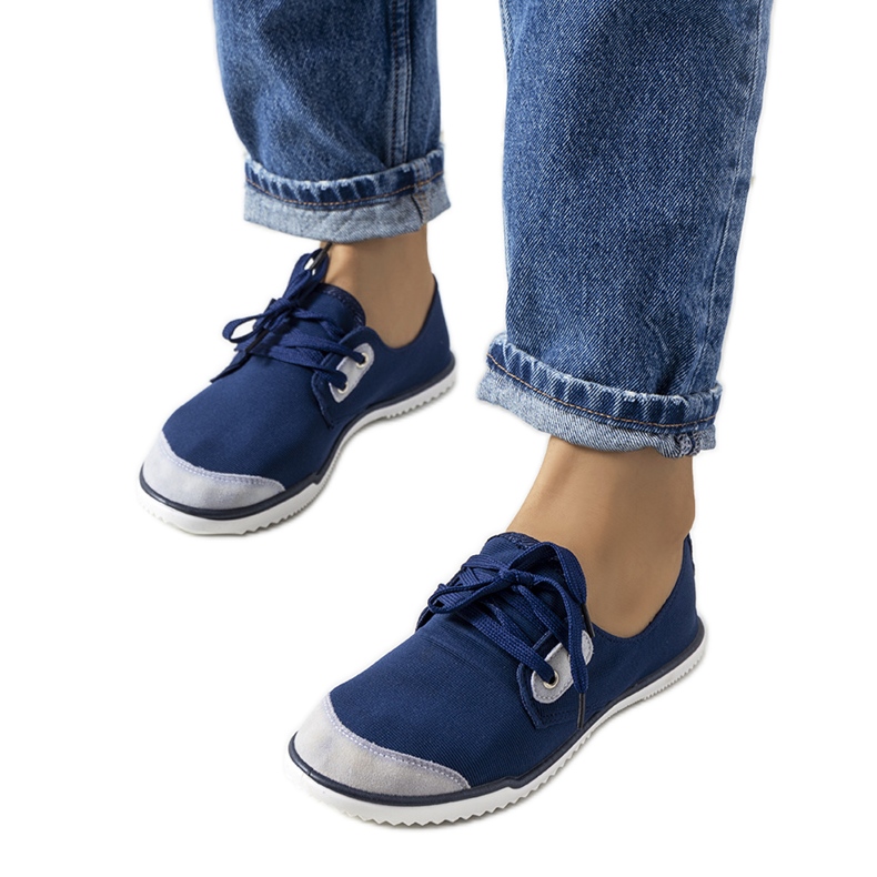 Baskets femme Mesinge bleu marine