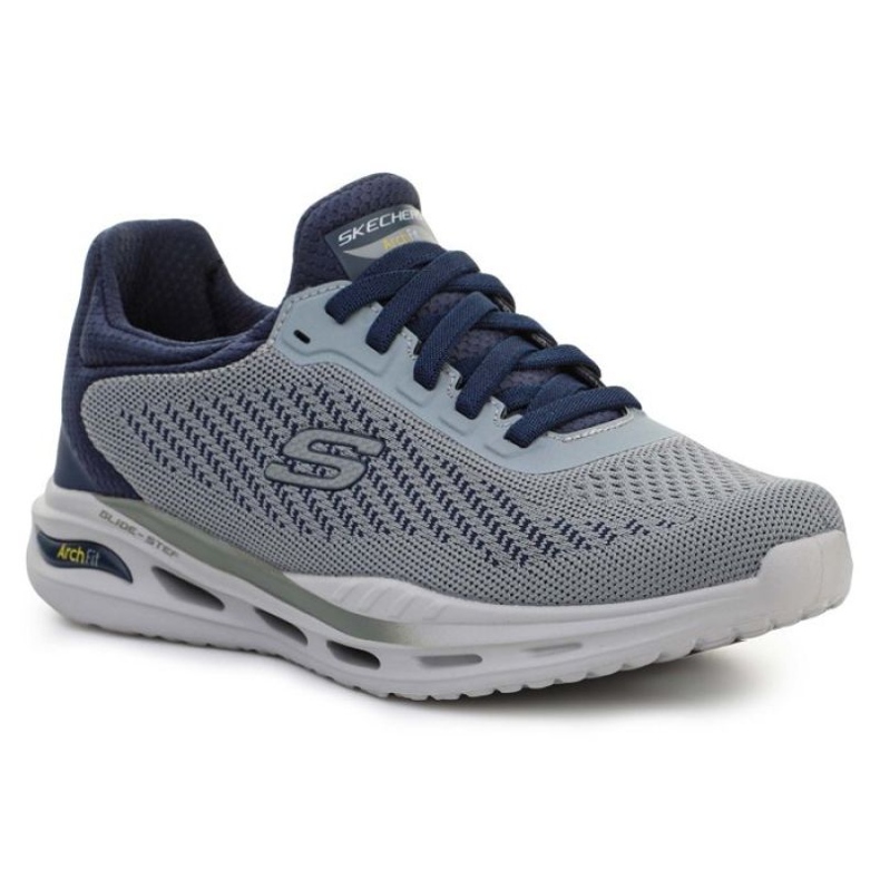 Skechers Arch Fit Orvan Trayver chaussures 210434-GYNV bleu