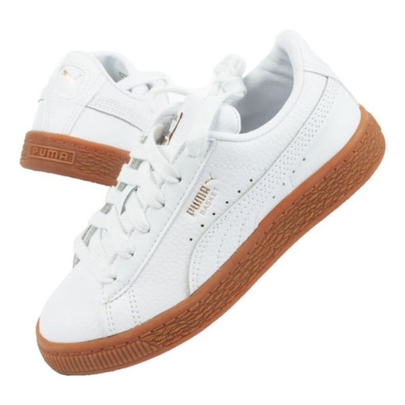 Puma Basket Classic Gum Jr 366669 02 blanche Puma Basket Classic Gum Jr 366669 02 blanche
