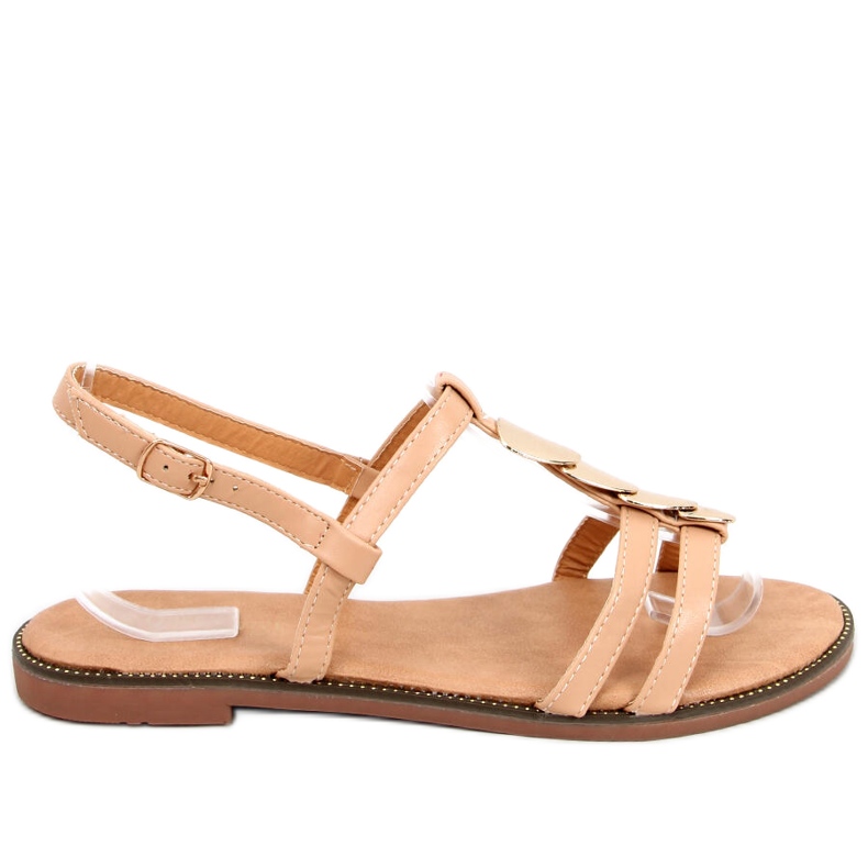 Sandales femme Hermine Nude beige d'or
