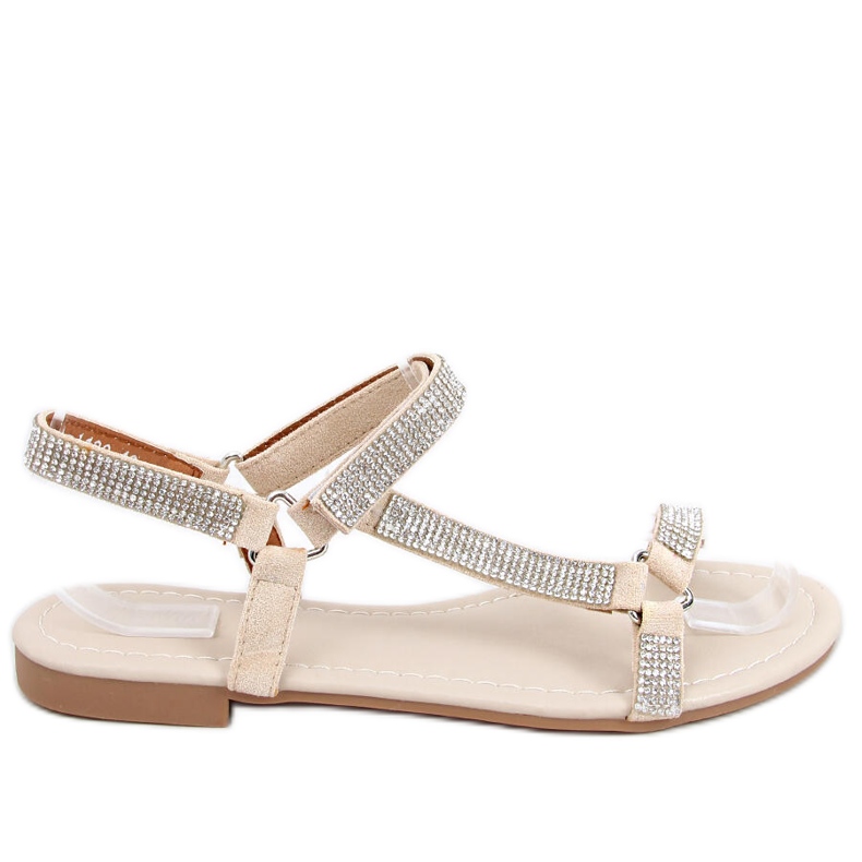 Sandales femme Azza Beige argent Sandales femme Azza Beige argent