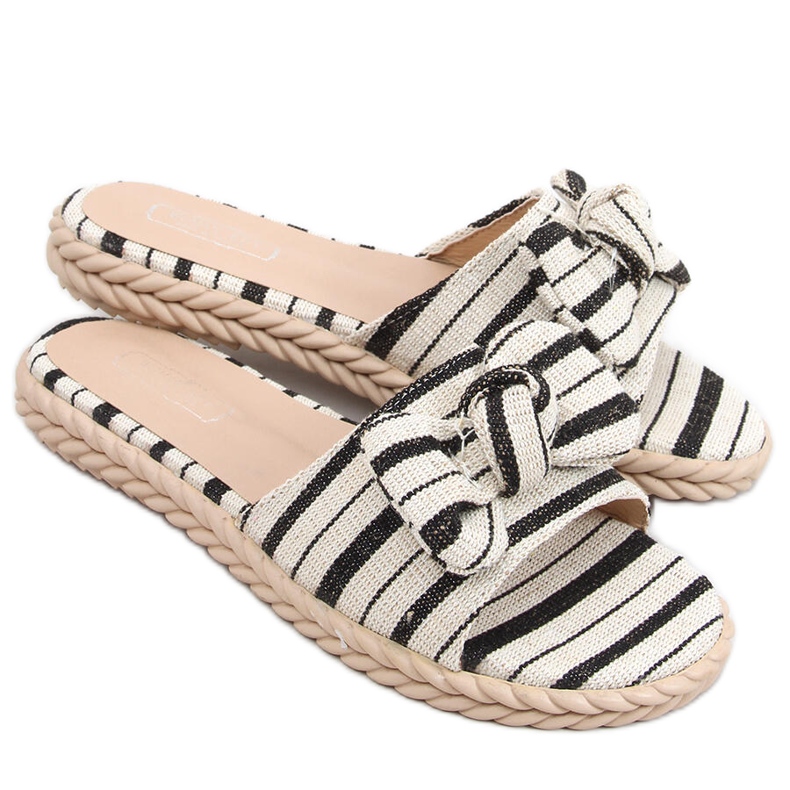 Chaussons femme Adana Noir beige le noir Chaussons femme Adana Noir beige le noir